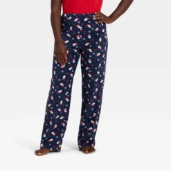Women's Santa Print Microfleece Holiday Matching Family Pajama Pants - Wondershop™ Navy Blue -Northlight Shop GUEST fd78b49b 6709 4b34 91b5 b9bae26a6893