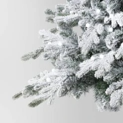 7.5' Pre-Lit Flocked Balsam Artificial Christmas Tree With Power Pole And Foot Pedal - Wondershop™ -Northlight Shop GUEST ffee2525 85b0 4d01 b32a 01254b4d143b