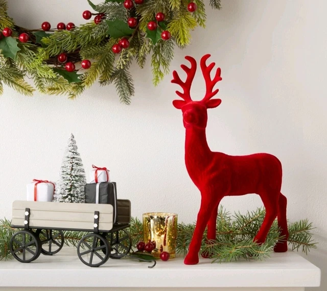 Northlight Shop -Northlight Shop NEW Target Christmas 12 Flocked Standing Deer Figurine